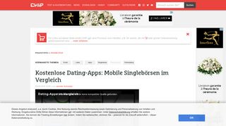 
                            9. Kostenlose Dating-Apps: Mobile Singlebörsen im Vergleich - CHIP