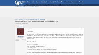
                            5. kostenlose DYN DNS Alternative ohne monatliches login ...