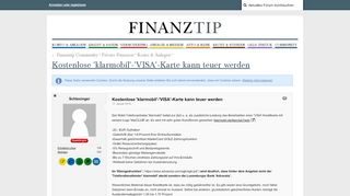 
                            3. Kostenlose 'klarmobil'-'VISA'-Karte kann teuer werden - Konto ...