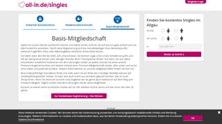 
                            5. Kostenlose Mitgliedschaft bei all-in.de/singles