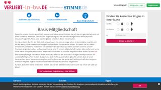 
                            5. Kostenlose Mitgliedschaft bei verliebt-in-bw.de