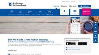 
                            2. Kostenlose Mobile Banking App der GKB - Graubündner Kantonalbank