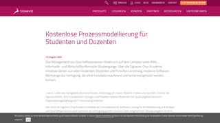 
                            1. Kostenlose Prozessmodellierung für Studenten und Dozenten | Signavio