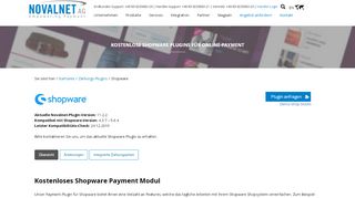 
                            13. Kostenlose Shopware Plugins für Online-Payment - Novalnet AG