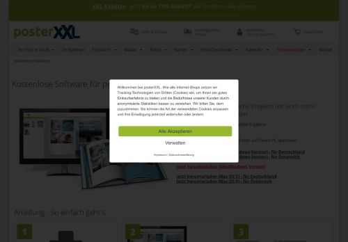 
                            4. Kostenlose Software für perfekte Ergebnisse - posterXXL