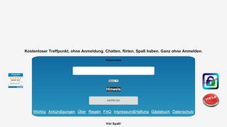 
                            6. Kostenloser Chat ohne Anmeldung! Kostenlos chatten, ohne Anmelden!