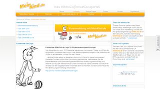 
                            4. Kostenloser Kita-Login - Meinkind.de