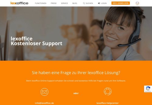 
                            10. Kostenloser Support - www.lexoffice.de