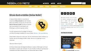 
                            9. Kostenloses Bitcoin Konto erstellen - Kurze Anleitung - Nebenjob Netz