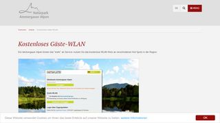 
                            1. Kostenloses Gäste-WLAN | Ammergauer Alpen