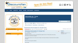 
                            8. Kostenloses Kartenupdate für Navigon-Navi - Discountfan.de - Forum