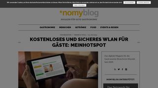 
                            5. Kostenloses und sicheres Wlan für Gäste: MeinHotspot | nomy