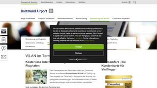 
                            11. Kostenloses WLAN im Terminal - Dortmund Airport