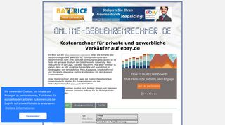 
                            12. Kostenrechner für private und gewerbliche Verkäufer auf ebay.de