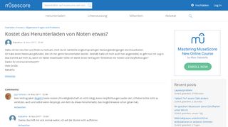 
                            2. Kostet das Herunterladen von Noten etwas? | MuseScore