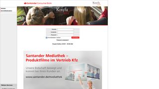 
                            5. KOSYFA WEB Anmeldung - Santander