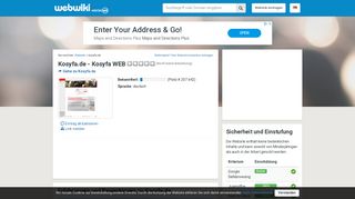 
                            5. Kosyfa.de - Erfahrungen und Bewertungen - Webwiki