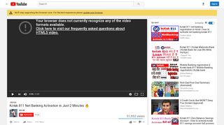 
                            6. Kotak 811 Net Banking Activation in just 2 Minutes - YouTube