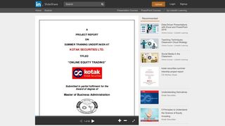 
                            9. Kotak securities - SlideShare