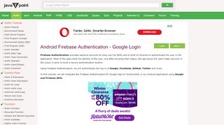 
                            7. Kotlin Android Firebase Authentication - Google Login - javatpoint