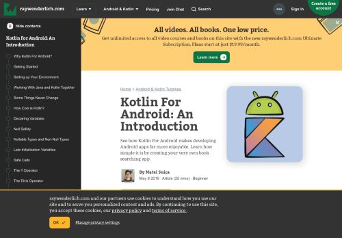 
                            12. Kotlin For Android: An Introduction | raywenderlich.com