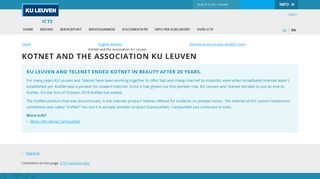 
                            4. KotNet and the Association KU Leuven – ICTS