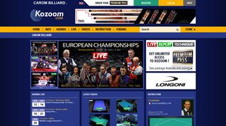 
                            12. Kozoom.com the magazine for Carom Billiard fans - Kozoom