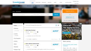 
                            10. Kpit Technologies Careers - Jobs in Kpit Technologies - Naukri.com