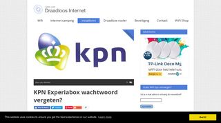 
                            7. KPN Experiabox wachtwoord vergeten? - Alles over draadloos internet