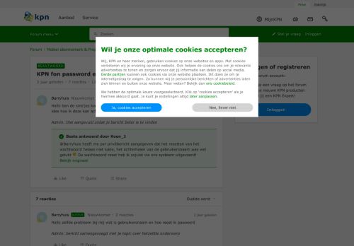 
                            6. KPN fon password en gebruikersnaam kwijt | KPN Community - KPN Forum