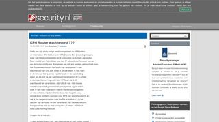 
                            10. KPN Router wachtwoord ??? - Security.NL