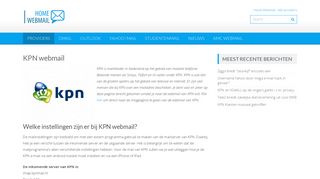 
                            10. KPN webmail | Homewebmail.nl - Een overzicht van alle providers!