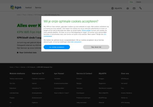 
                            6. KPN WiFi Fon HotSpots: aanmelden gratis gebruik