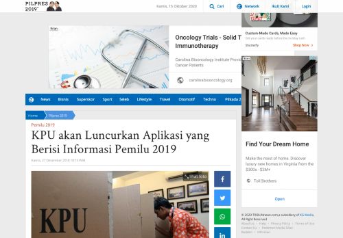 
                            8. KPU akan Luncurkan Aplikasi yang Berisi Informasi Pemilu 2019 ...