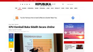 
                            5. KPU Kembali Buka Sidalih Secara Online | Republika Online