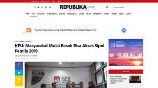 
                            7. KPU: Masyarakat Mulai Besok Bisa Akses Sipol Pemilu 2019 ...