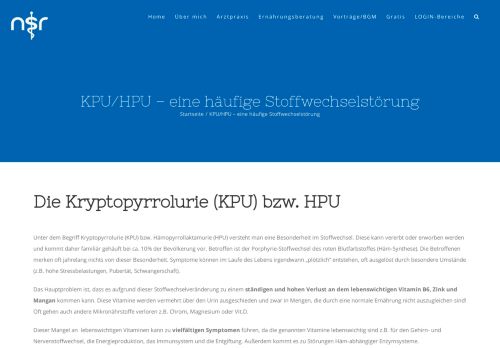 
                            4. KPU/HPU - eine häufige Stoffwechselstörung - ruhtenberg.info