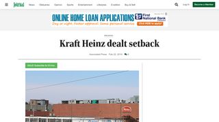 
                            11. Kraft Heinz dealt setback | Local | muscatinejournal.com