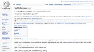 
                            6. Kraftfahrzeugsteuer – Wikipedia