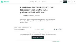 
                            3. KRAKEN 404 PAGE NOT FOUND i cant login is anyone have the ...