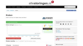 
                            10. Kraken Exchange storing? Actuele storingen en problemen ...