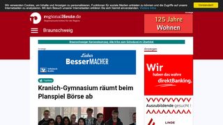 
                            8. Kranich-Gymnasium räumt beim Planspiel Börse ab | Braunschweig