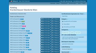 
                            11. Krankenhäuser Standorte Wien - Datensätze - data.gv.at