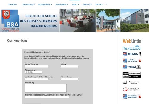 
                            3. Krankmeldung – BS Ahrensburg