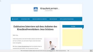 
                            10. Kraulkurs Kraulkraftverstärker: Interview mit Jens Schüren