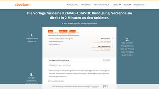 
                            9. KRAVAG-LOGISTIC online kündigen | Kündigungsgarantie - Aboalarm