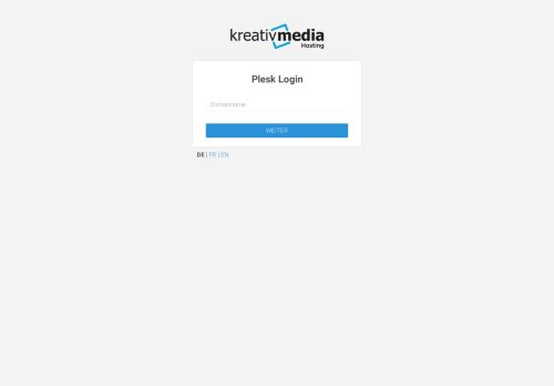 
                            7. KreativMedia - Plesk Login - Kreativ Media GmbH