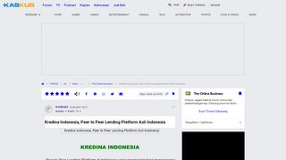 
                            13. Kredina Indonesia, Peer to Peer Lending Platform Asli Indonesia ...