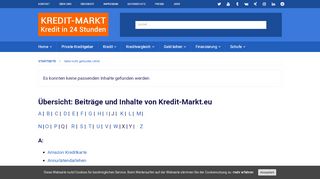 
                            2. Kredit-Anzeigen: Übersicht der Inserate auf Kredit-Markt.eu