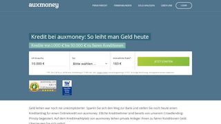 
                            3. Kredit bei auxmoney: Jetzt Kreditanfrage starten!